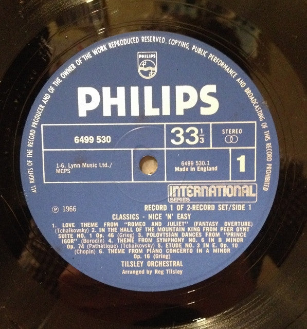 Reg Tilsley Orchestra : Classics - Nice 'n' Easy (2xLP, Album)