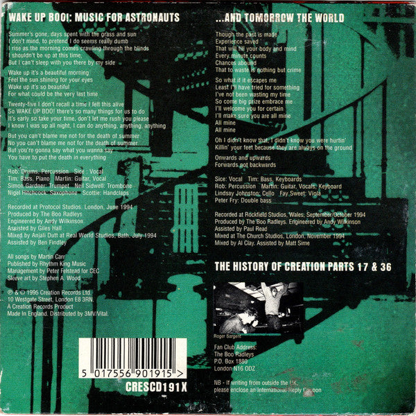 The Boo Radleys : Wake Up Boo! (CD, Single, CD2)