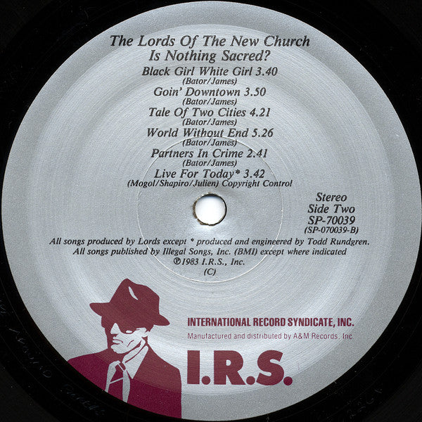 Lords Of The New Church : Is Nothing Sacred? (LP, Album, Mon)