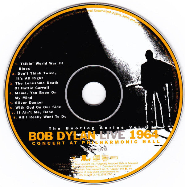 Bob Dylan : Live 1964 (Concert At Philharmonic Hall) (2xCD, Album, Sli)