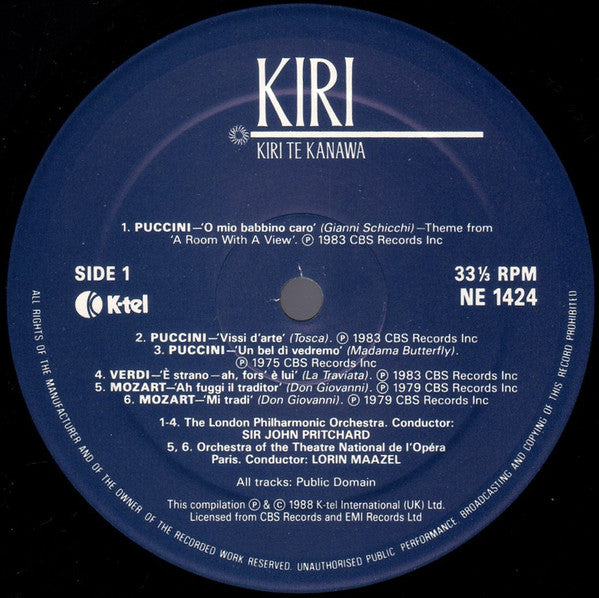 Kiri Te Kanawa : Kiri (LP, Comp)