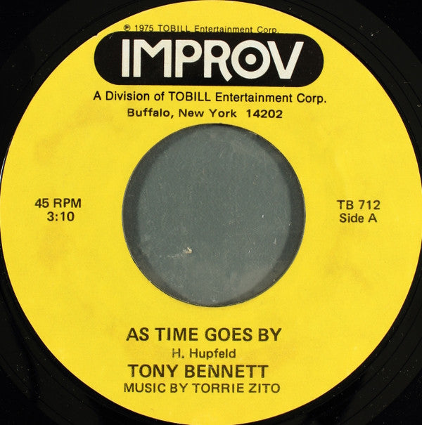 Tony Bennett : As Time Goes By / Bridges (7", Styrene)