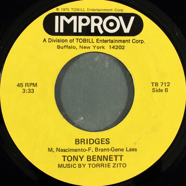 Tony Bennett : As Time Goes By / Bridges (7", Styrene)