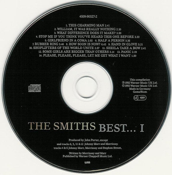 The Smiths : Best... I (CD, Comp)