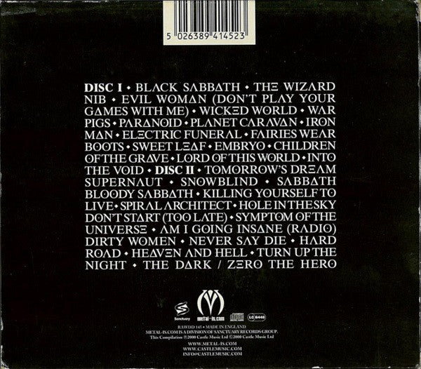 Black Sabbath : The Best Of Black Sabbath (2xCD, Comp, RM, Sli)