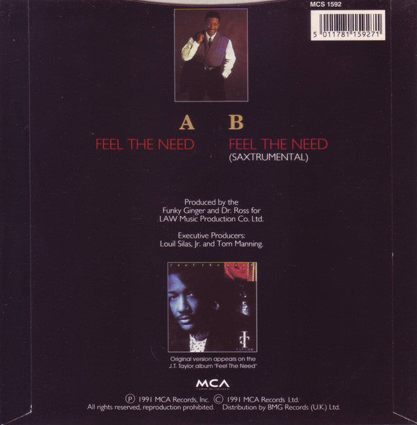 J.T. Taylor : Feel The Need (7", Single)