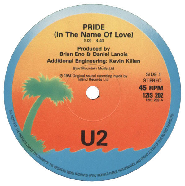 U2 : Pride (In The Name Of Love) (12", Single)