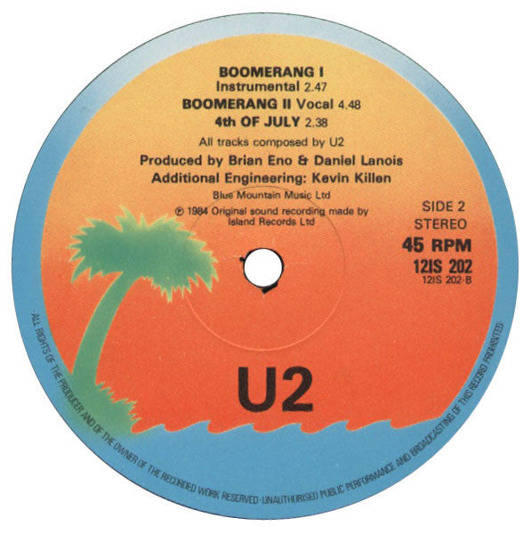 U2 : Pride (In The Name Of Love) (12", Single)