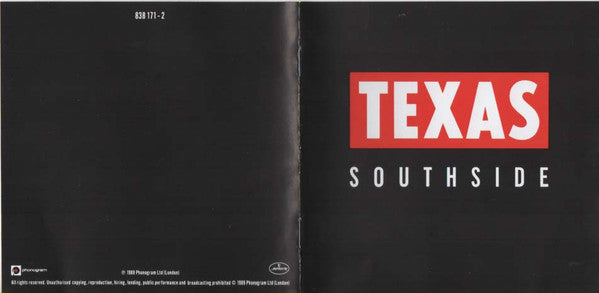 Texas : Southside (CD, Album, RE, RP)