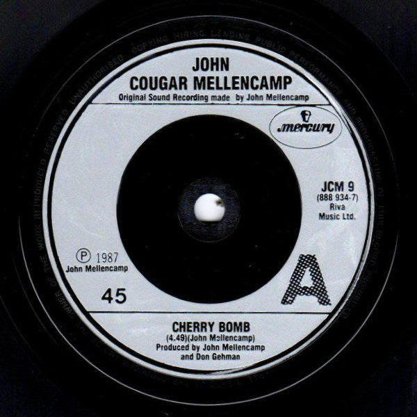 John Cougar Mellencamp : Cherry Bomb (7", Single)