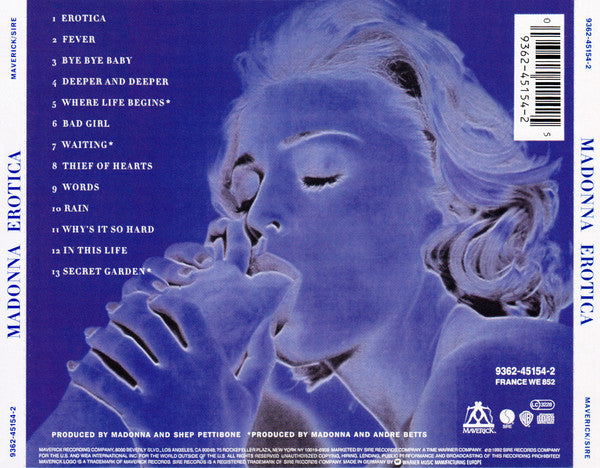 Madonna : Erotica (CD, Album)