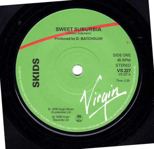 Skids : Sweet Suburbia (7", Single)