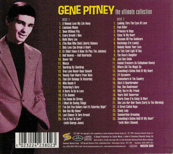 Gene Pitney : Looking Through Gene Pitney (The Ultimate Collection) (2xCD, Comp, RE, RM)