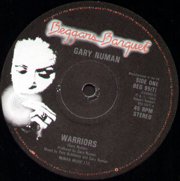 Gary Numan : Warriors (12", Single, EMI)