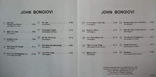 Jon Bon Jovi : John Bongiovi (CD, Comp, RE)