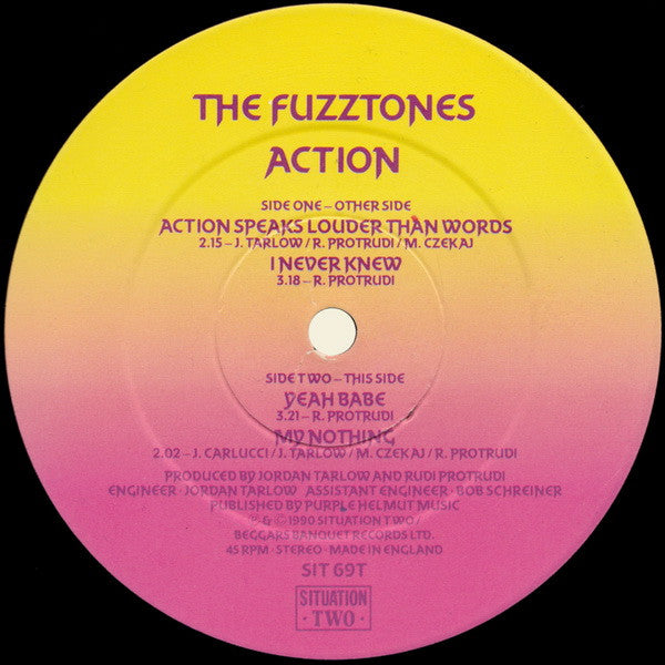 The Fuzztones : Action (12")