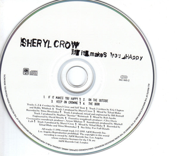 Sheryl Crow : If It Makes You Happy (CD, Single)