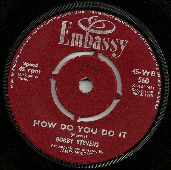 Don Duke / Bobby Stevens : The Folk Singer / How Do You Do It (7", Single)