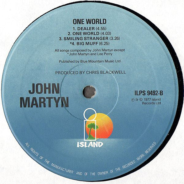 John Martyn : One World (LP, Album, Rev)