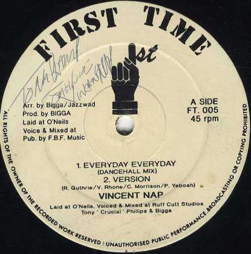 Vincent Nap : Everyday Everyday (Dancehall Mix) (12")