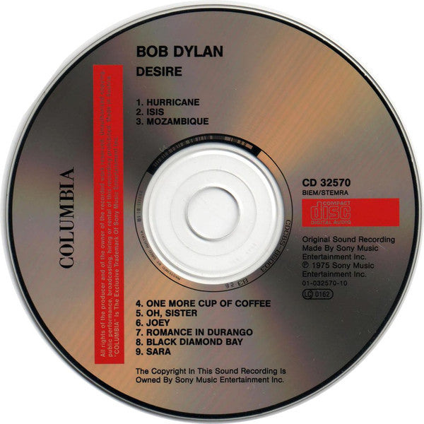 Bob Dylan : Desire (CD, Album, RE, RP)