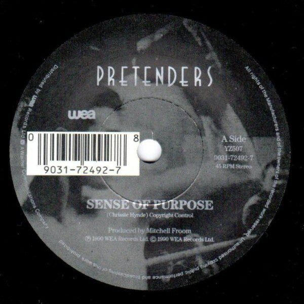 The Pretenders : Sense Of Purpose (7", Single)