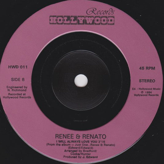 Renée & Renato : Only You (7", Single)