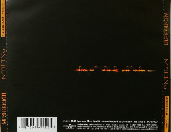 Meshuggah : Nothing (CD, Album, Enh)