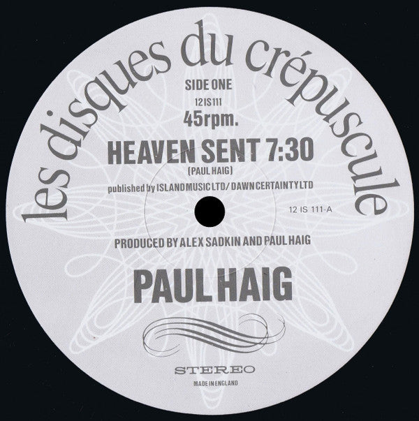 Paul Haig : Heaven Sent (12", Single)
