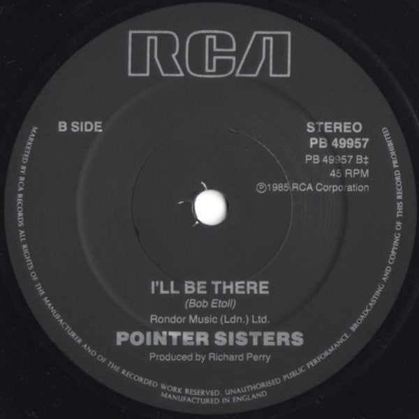 Pointer Sisters : Dare Me (7", Single)