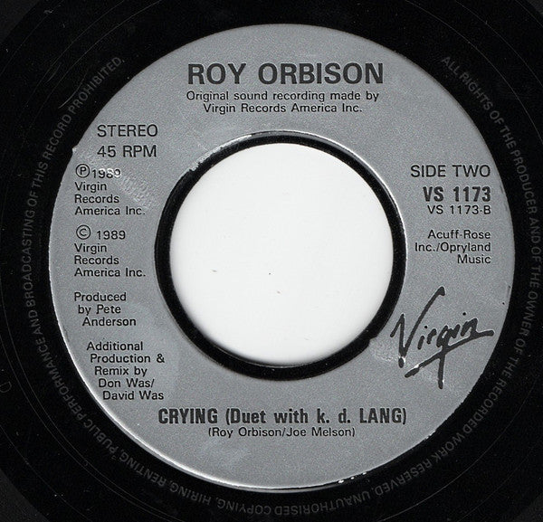 Roy Orbison : She's A Mystery To Me (7", Single, Cor)