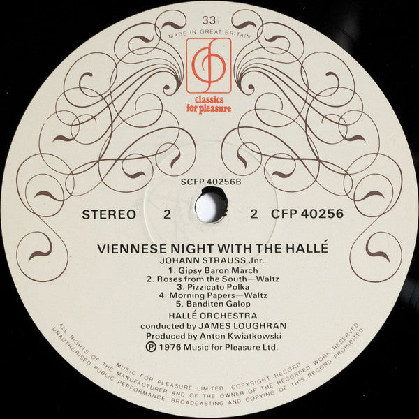 The Hallé* Conductor James Loughran : Viennese Night With The Hallé (LP)