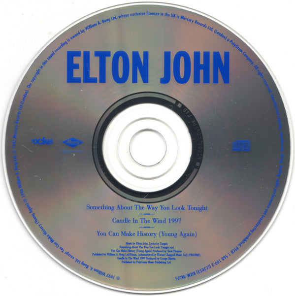 Elton John : Something About The Way You Look Tonight / Candle In The Wind 1997 (CD, Single)