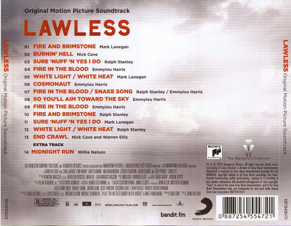 Nick Cave & Warren Ellis : Lawless: Original Motion Picture Soundtrack (CD, Comp)