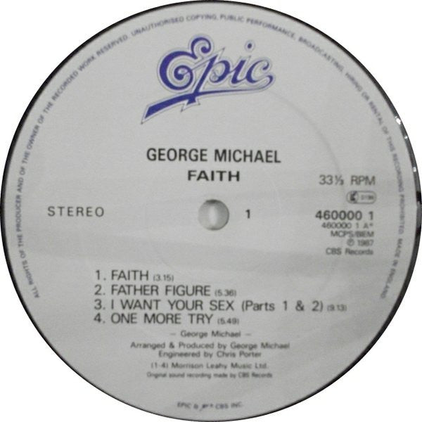 George Michael : Faith (LP, Album)