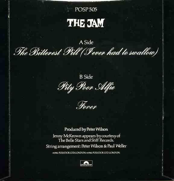 The Jam : The Bitterest Pill (I Ever Had To Swallow) (7", Single, Fre)