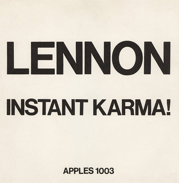 Lennon* : Instant Karma! (7", Single, Sol)