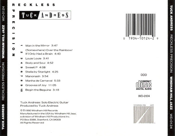 Tuck Andress : Reckless Precision (CD, Album)