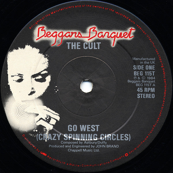 The Cult : Go West (Crazy Spinning Circles) (12", Single)