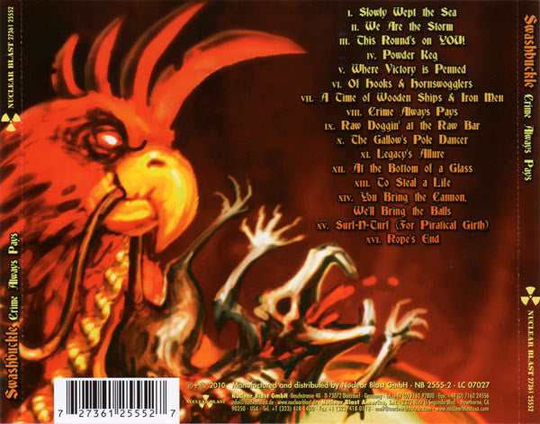 Swashbuckle : Crime Always Pays... (CD, Album)
