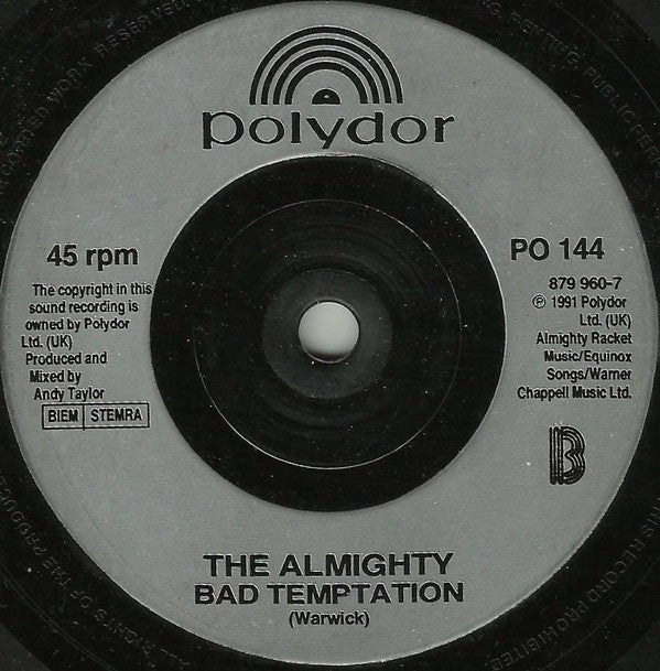 The Almighty : Devil's Toy (7", Single, Gat)