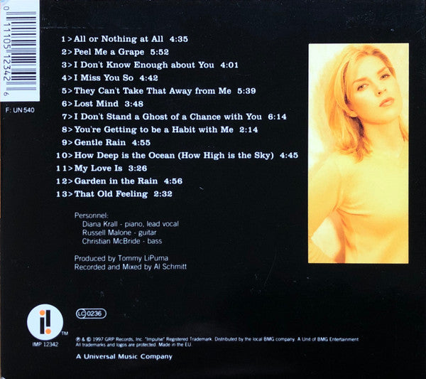 Diana Krall : Love Scenes (CD, Album, Dig)