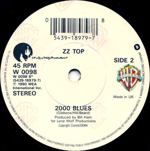 ZZ Top : Viva Las Vegas (7", Single)