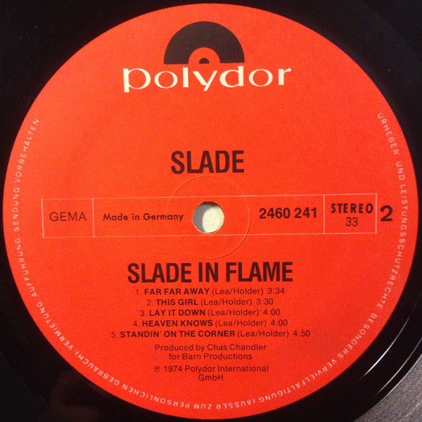 Slade : Slade In Flame (LP, Album, Gat)