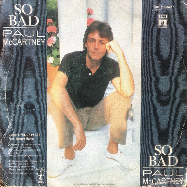Paul McCartney : So Bad (7", Single)