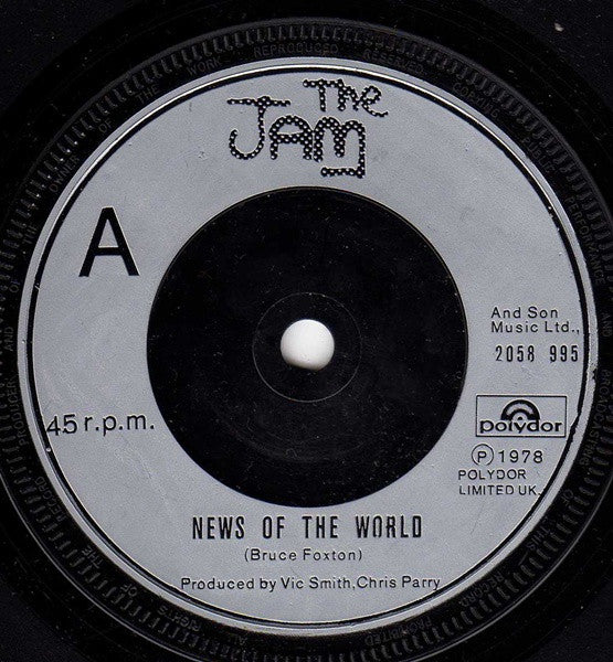 The Jam : News Of The World (7", Single, Sil)