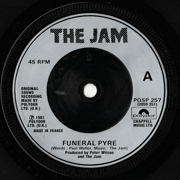 The Jam : Funeral Pyre (7", Single)