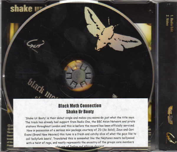 Black Moth Connection : Shake Ur Booty (CD, Single, Enh, Promo)