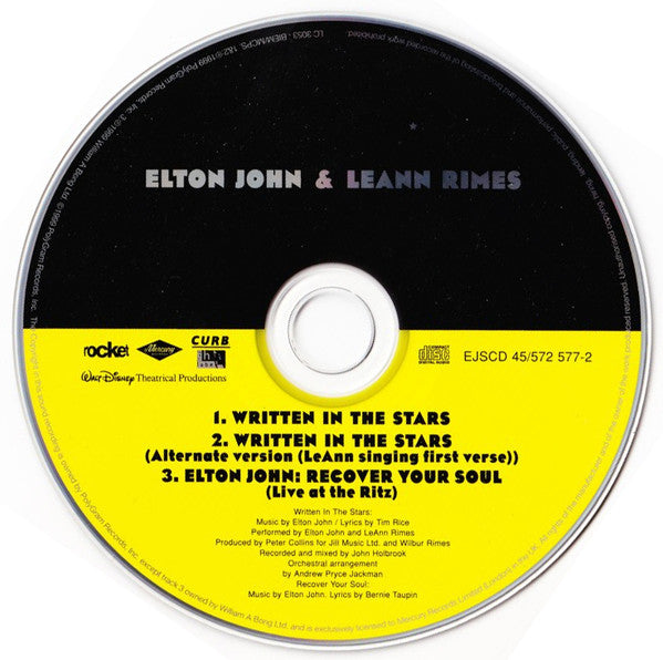 Elton John & LeAnn Rimes : Written In The Stars (CD, Single)