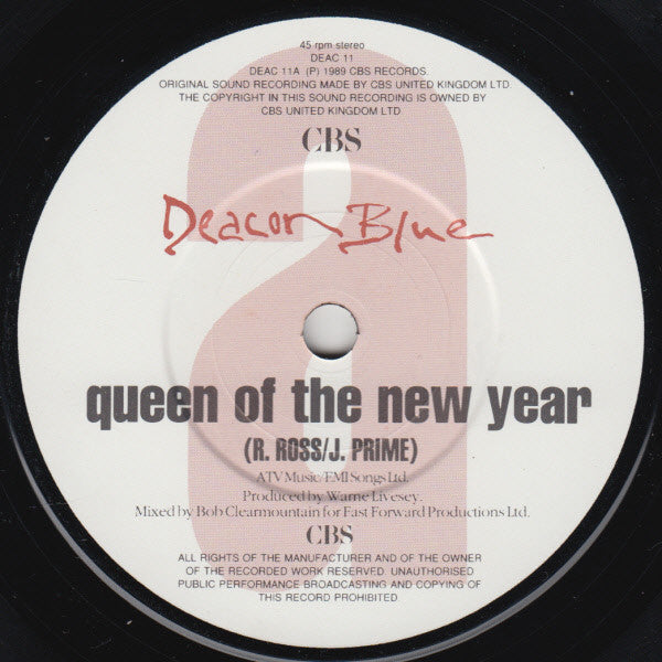Deacon Blue : Queen Of The New Year (7", Single)